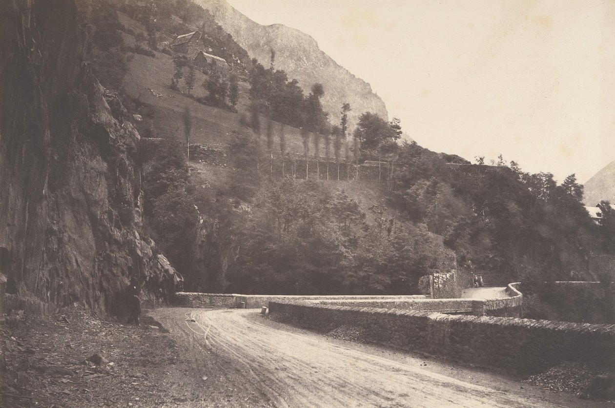 Route de Pierrefitte à Luz St Sauveur, 1853 door Joseph Vigier