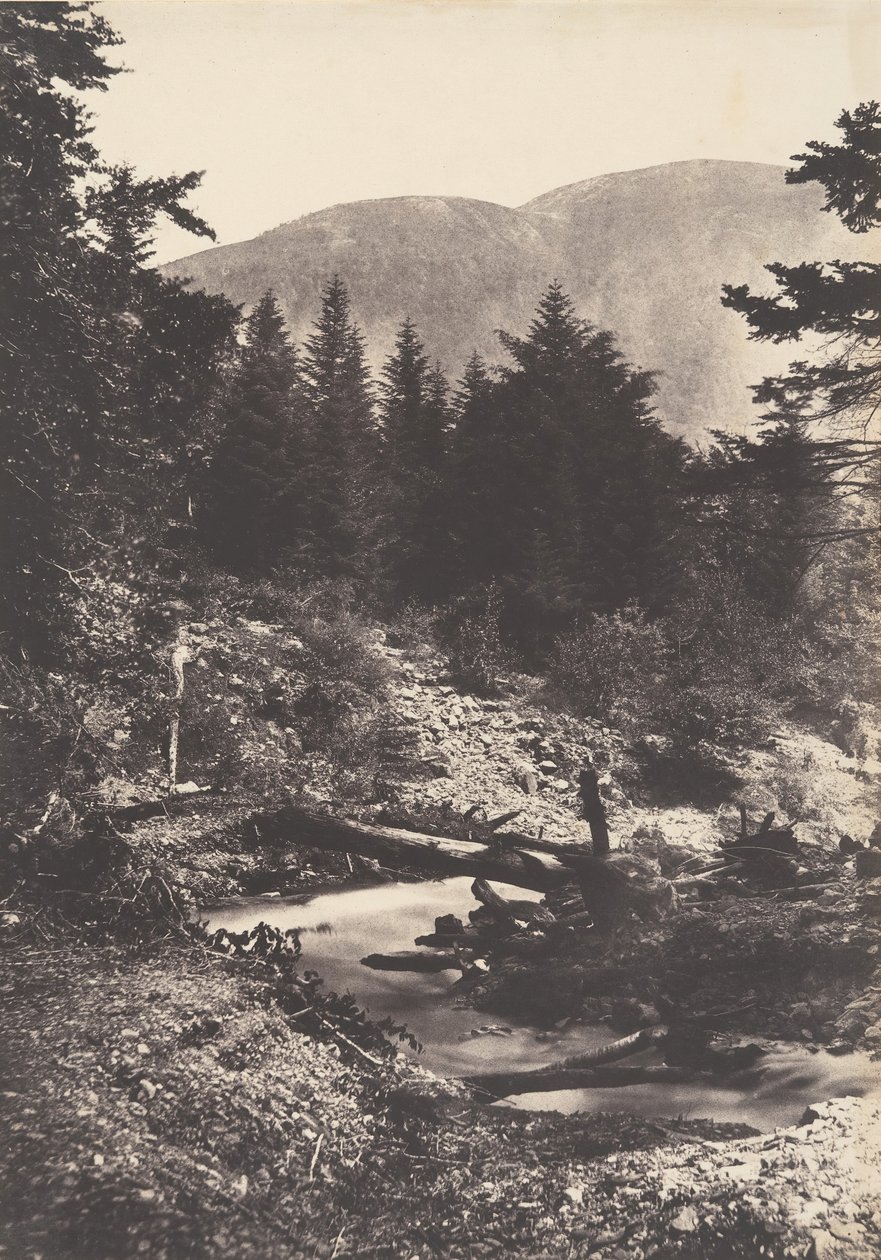 Torrent de la cascade des Demoiselles, Bagnères de Luchon, 1853 door Joseph Vigier