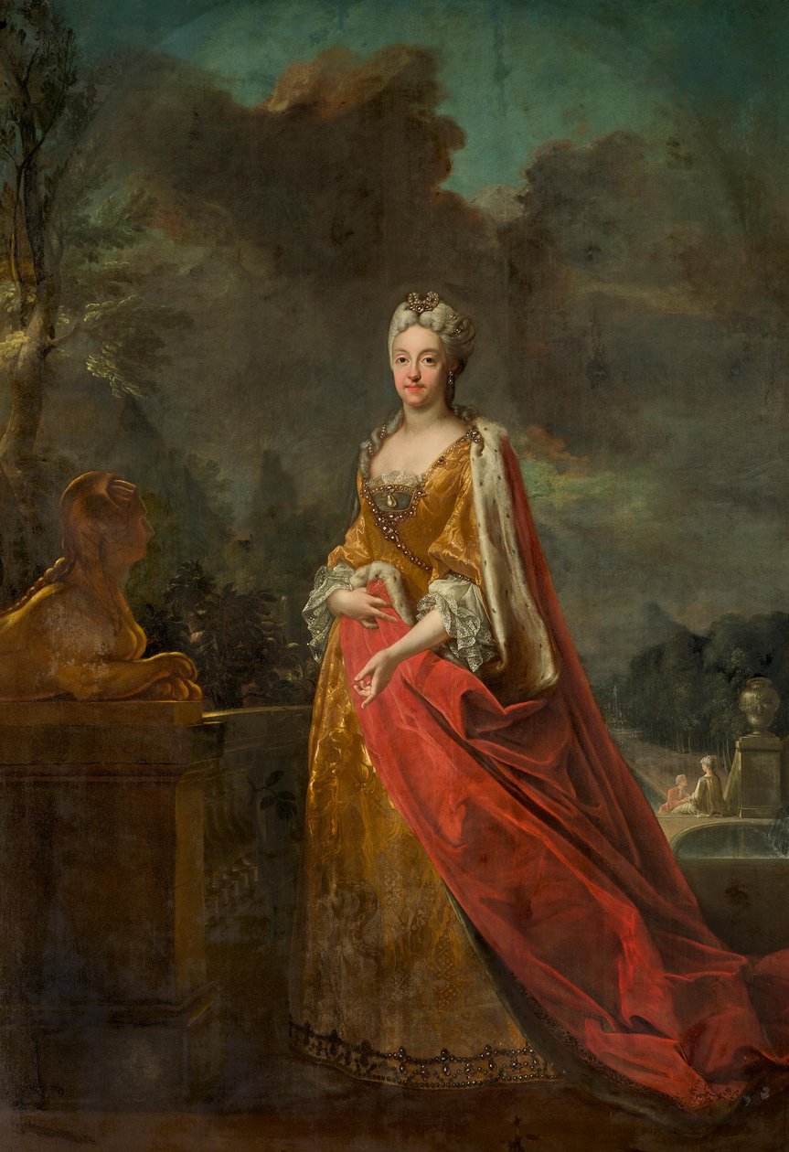 Maria Amalia van Beieren (1701-1756) door Joseph Vivien