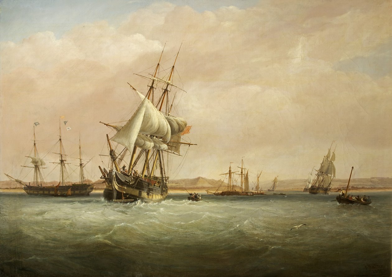 King Road en de Monding van de Avon door Joseph Walter