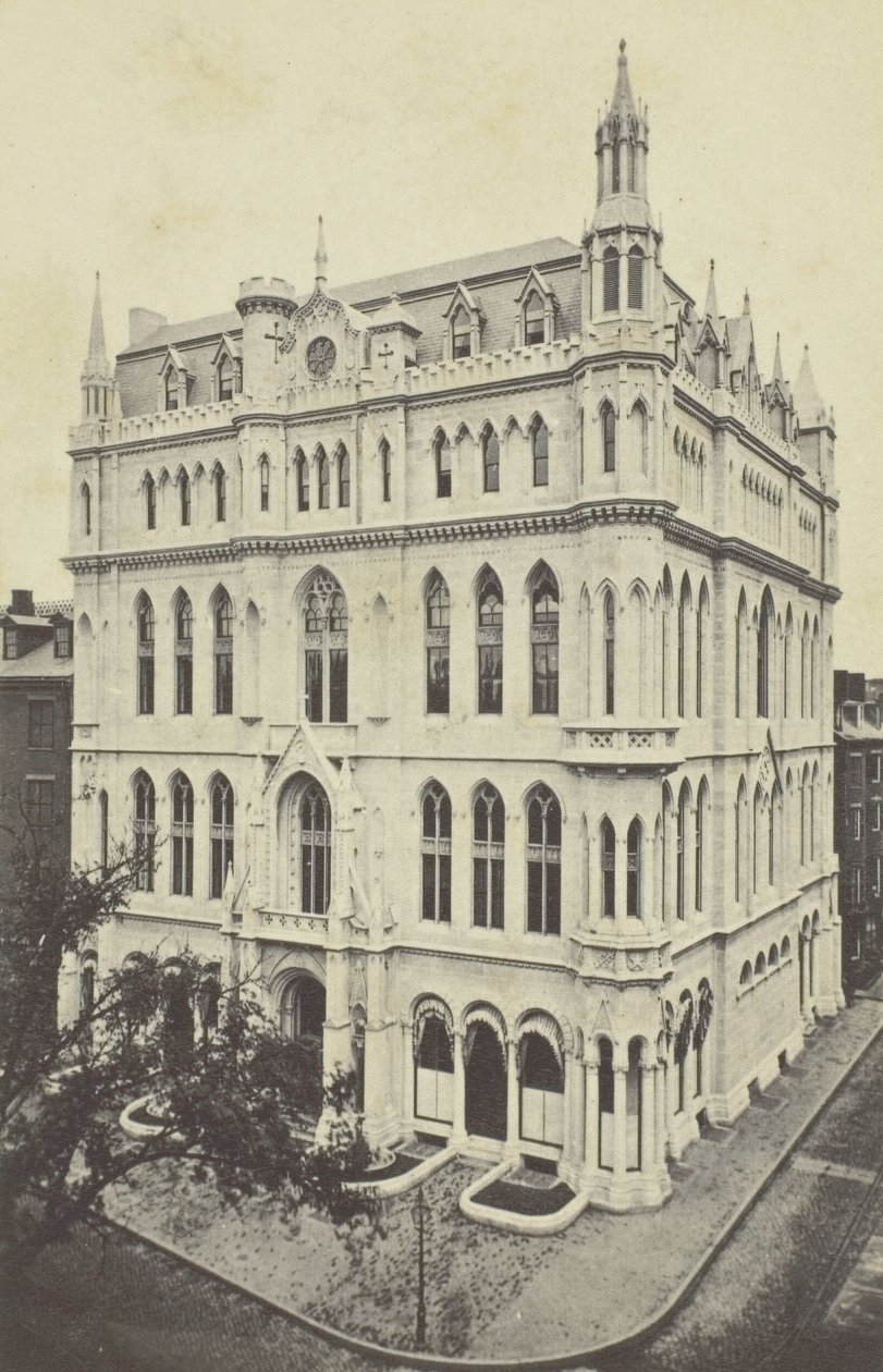 Nieuwe Vrijmetselaarstempel, Boston, 1860s door Joseph Ward