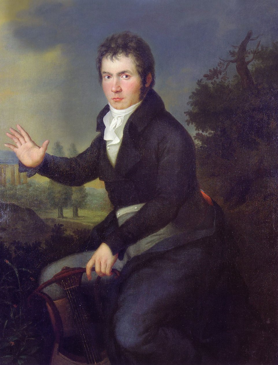 Portrait of Ludwig van Beethoven door Joseph Willibrord Mahler