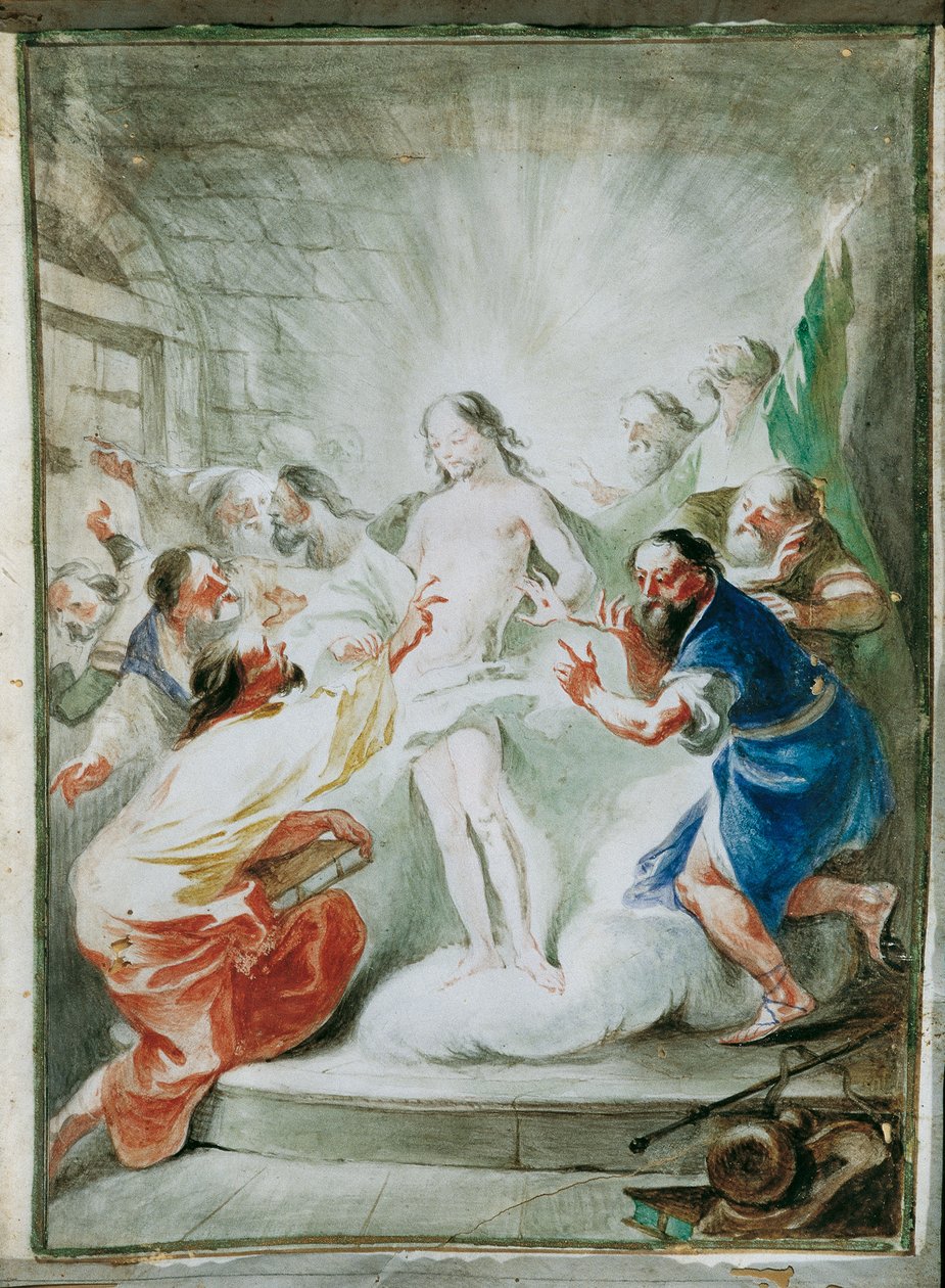 De verrezen Christus verschijnt aan de discipelen door Joseph Winterhalder d. J.