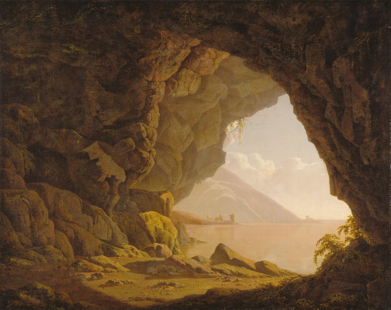 Grot, bij Napels door Joseph Wright of Derby