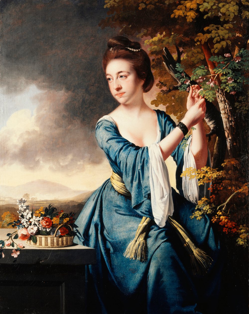 Portret van Elizabeth, Mevrouw John Bostock, c.1769 door Joseph Wright of Derby