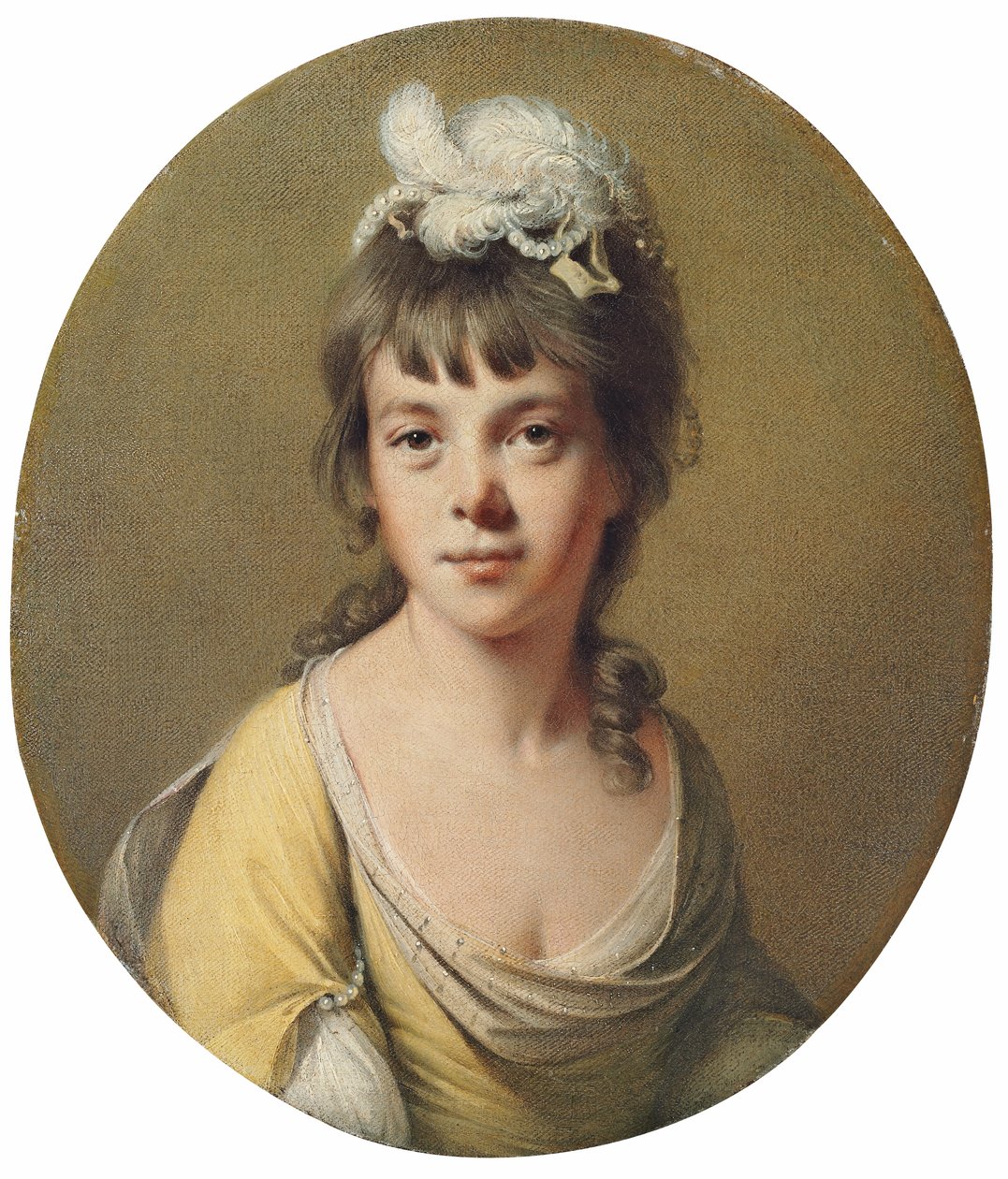 Portret van Miss Harriet Hope door Joseph Wright of Derby