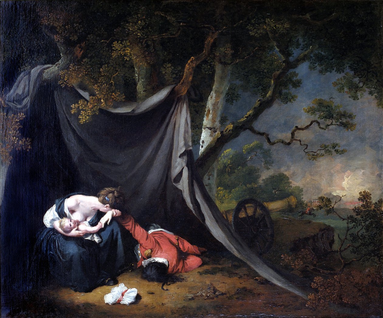 De Dode Soldaat door Joseph Wright of Derby