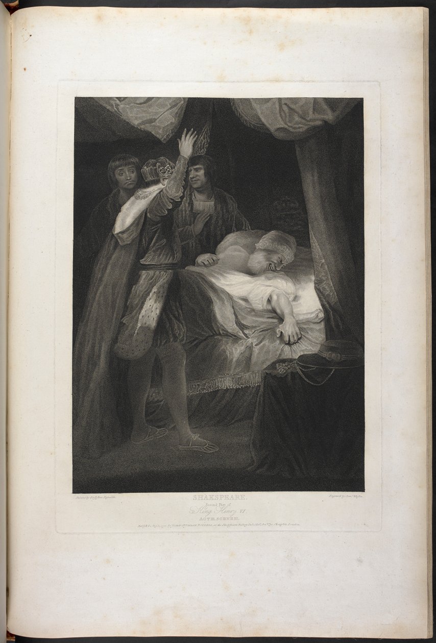 Tweede deel van Koning Hendrik VI, act III, scène III door Joshua (after) Reynolds