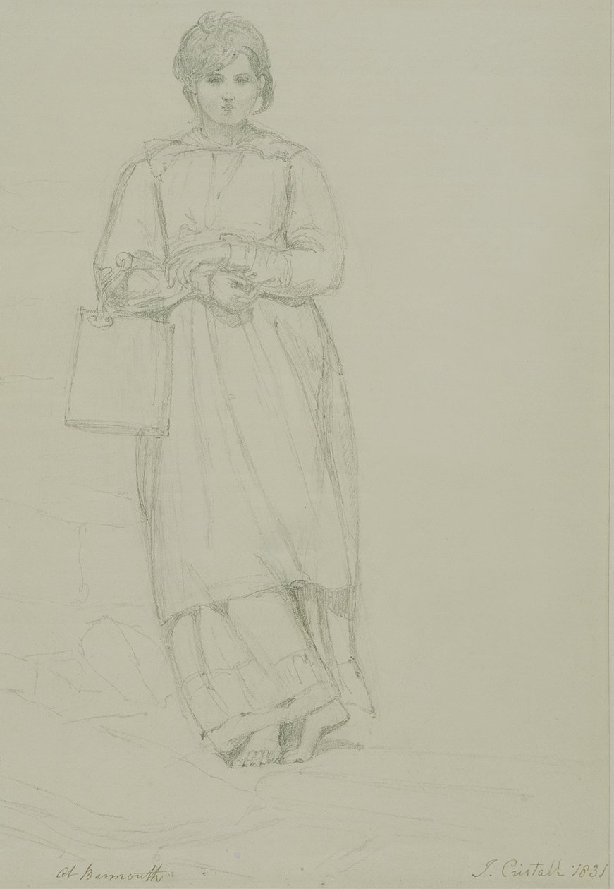 Jong meisje met melkkan, 1831 door Joshua Cristall
