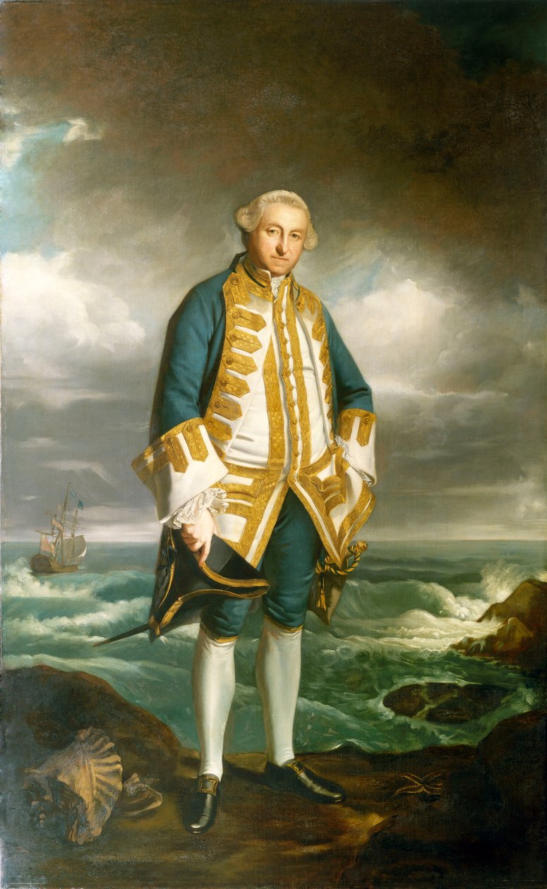 Admiraal Edward Boscawen (1711-1761), ca. 1750-60 door Joshua Reynolds
