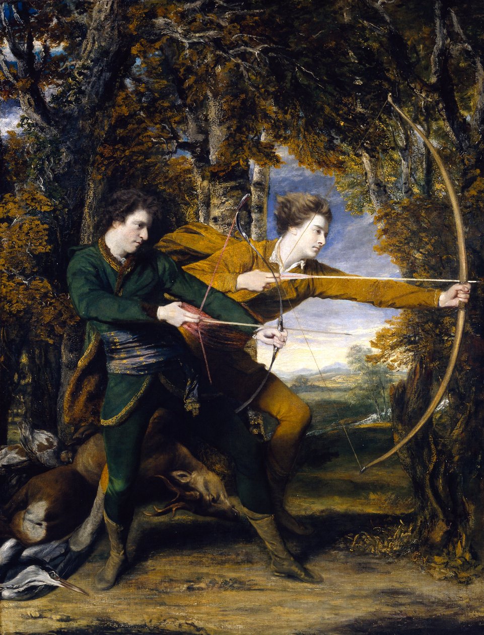 Kolonel Acland en Lord Sydney: de boogschutters door Joshua Reynolds