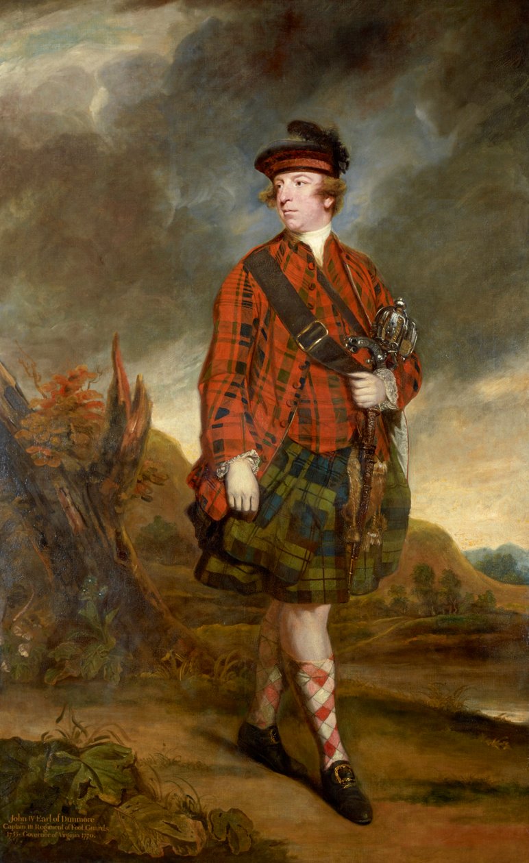 Portret van John Murray, 4e graaf van Dunmore (1730-1809) door Joshua Reynolds