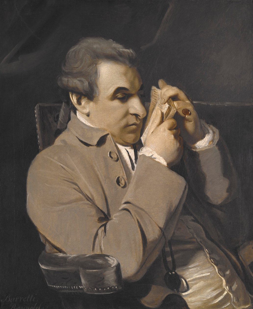 Portret van Joseph Baretti door Joshua Reynolds