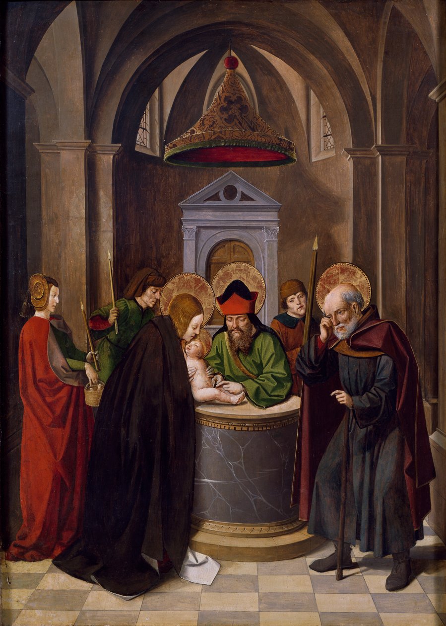 Besnijdenis van Jezus door Josse (fl.1493 1508) Lieferinxe