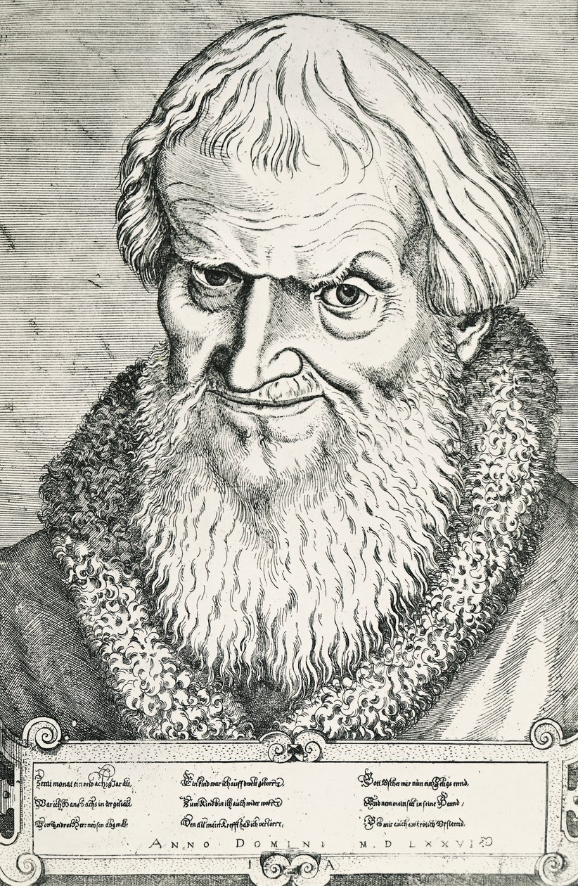 Portret van Hans Sachs door Jost Amman