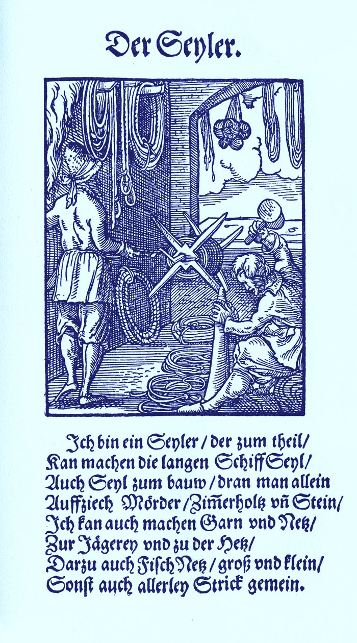 Touw maker door Jost Amman