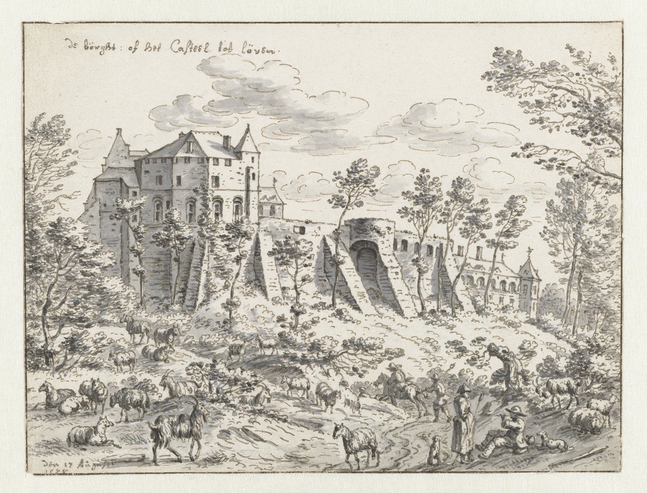 Kasteel van Leuven, 1675 door Josua de Grave