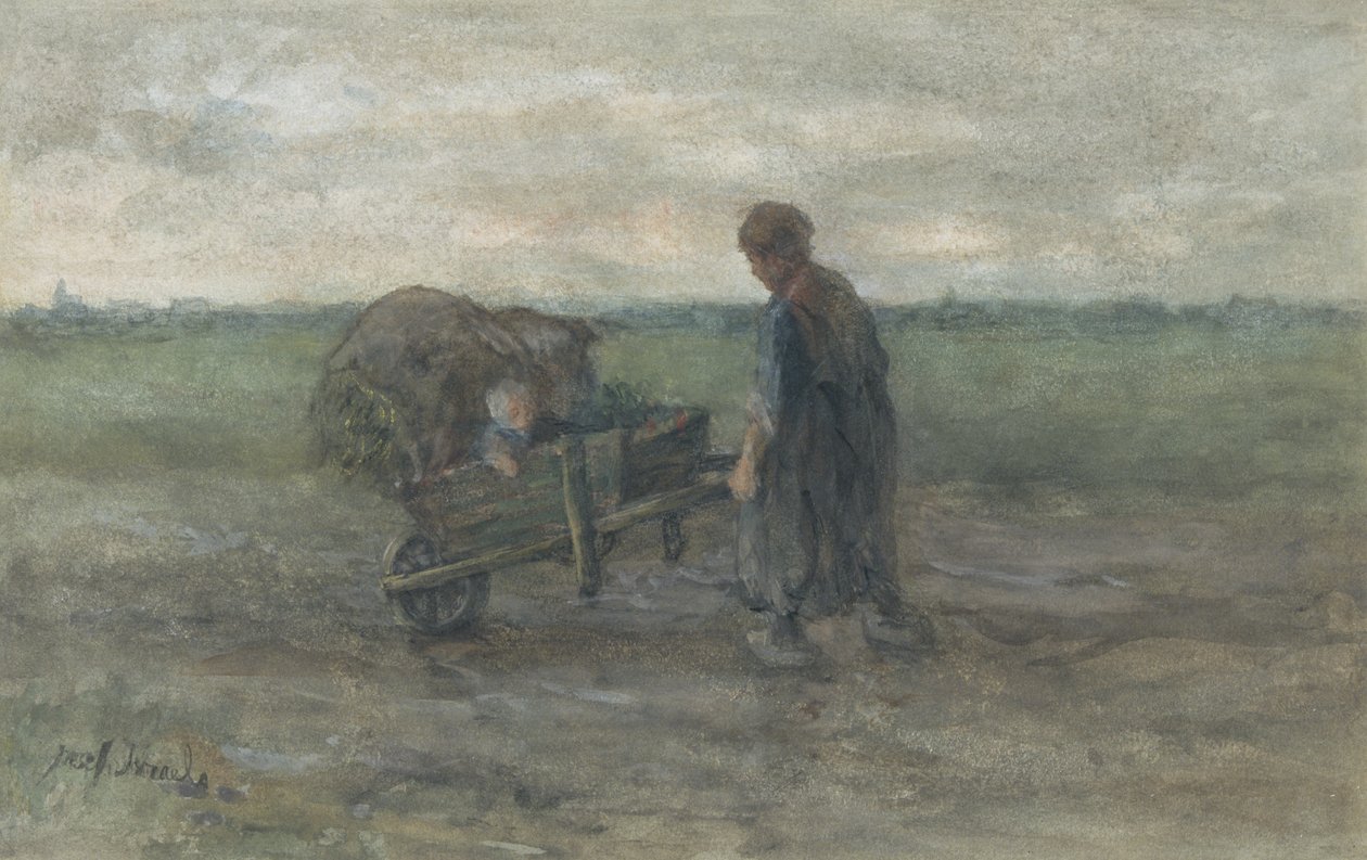 Terugkeer van de velden door Jozef (1824 1911) Israels