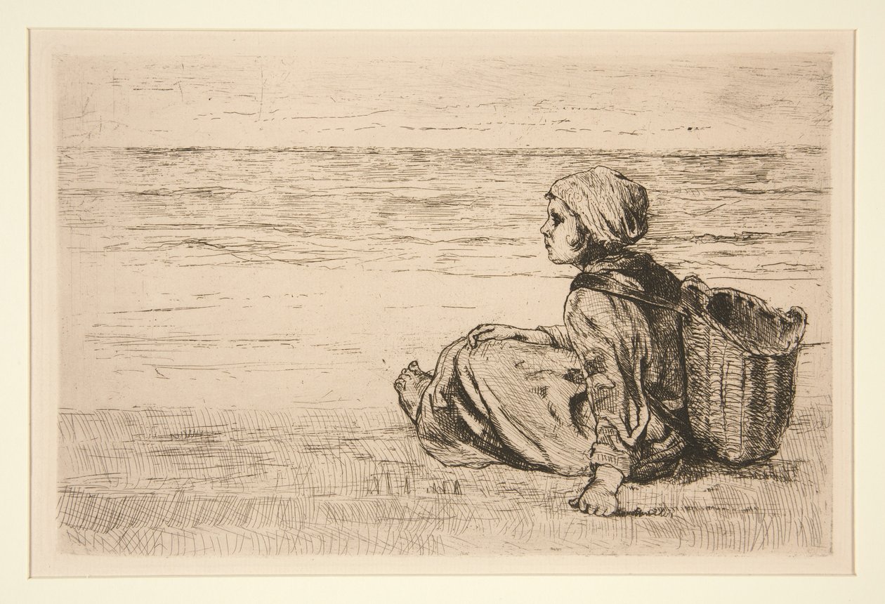 In Scheveningen door Jozef Israëls