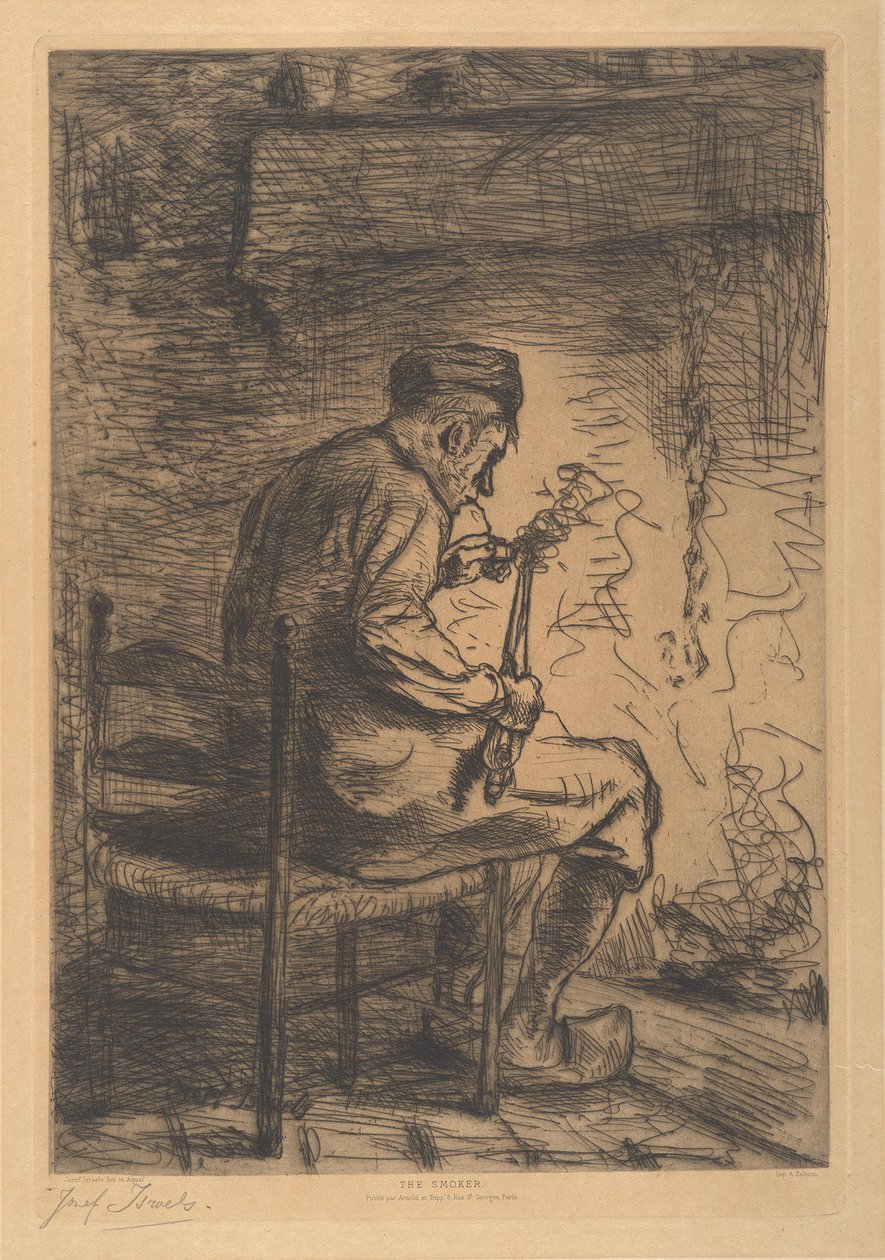 De roker door Jozef Israëls