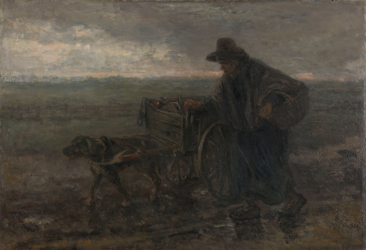 Op landwegen en velden door Jozef Israëls
