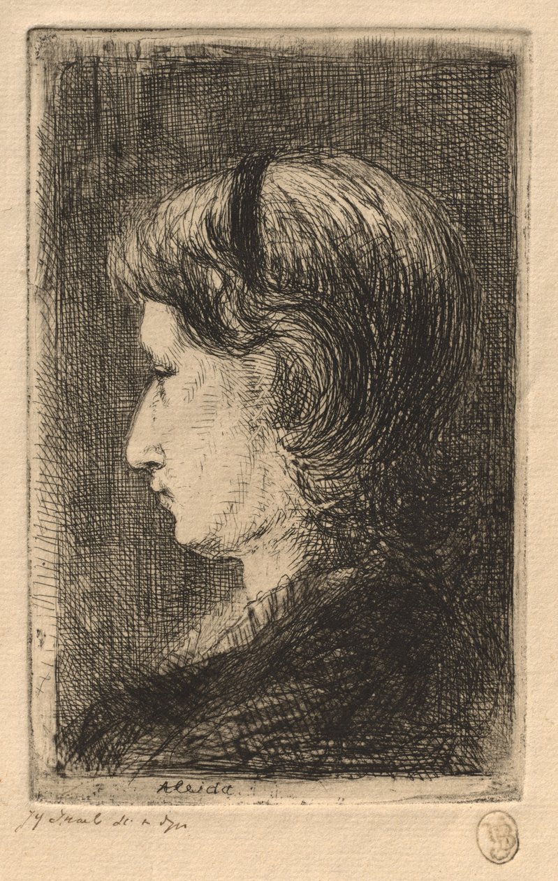 Portret van mevrouw Israëls door Jozef Israëls