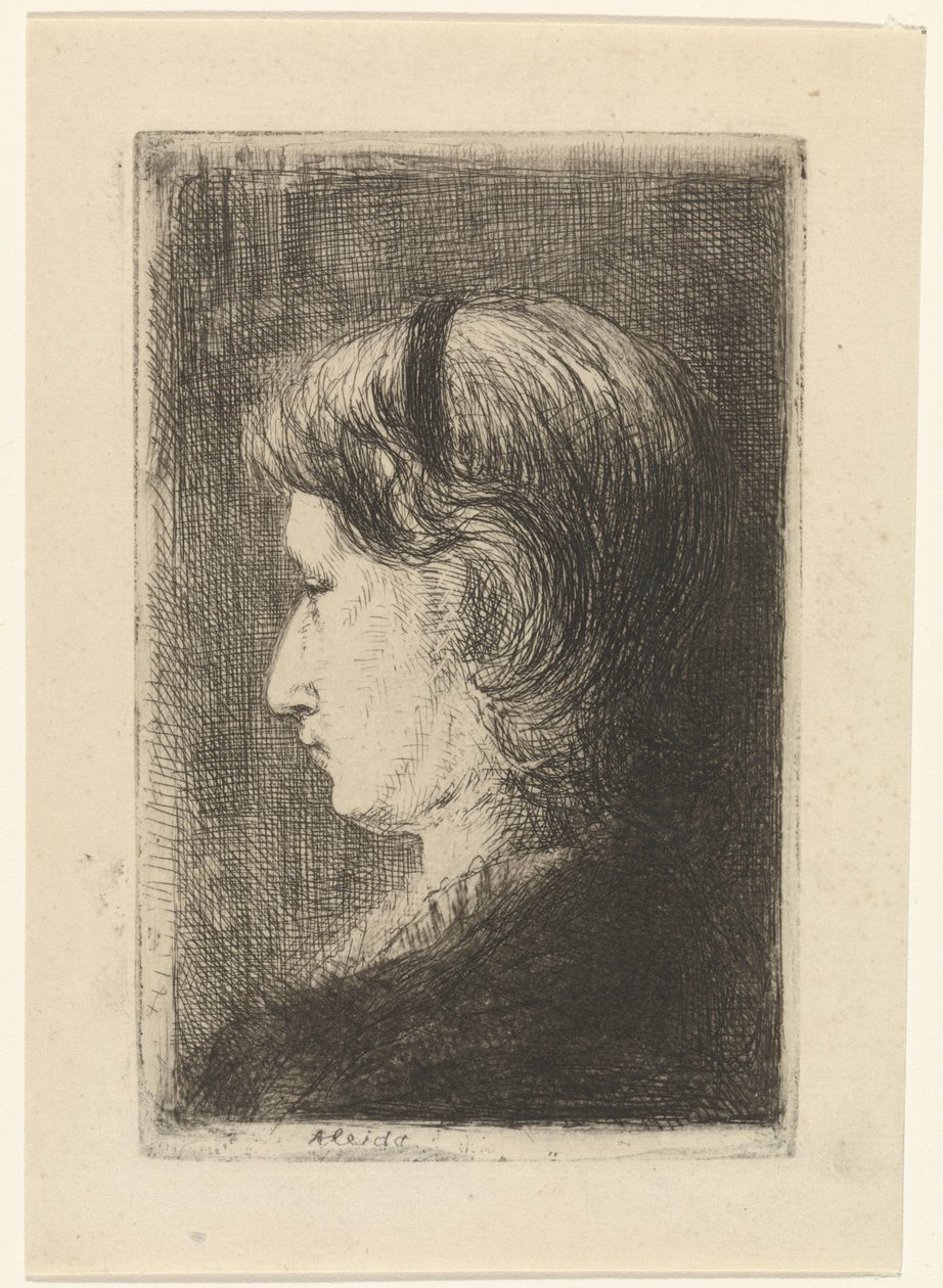 Portret van Aleida Schaap door Jozef Israëls