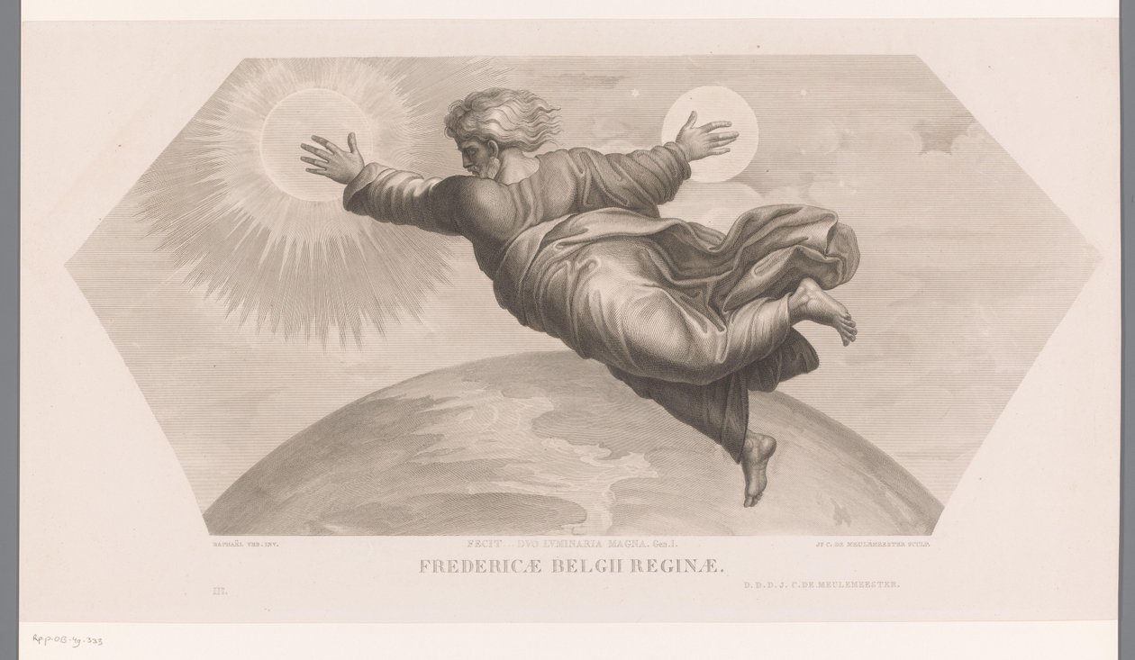 God schept de zon en de maan door Jozef Karel De Meulemeester