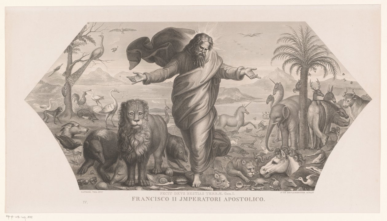 Schepping van de dieren door Jozef Karel De Meulemeester