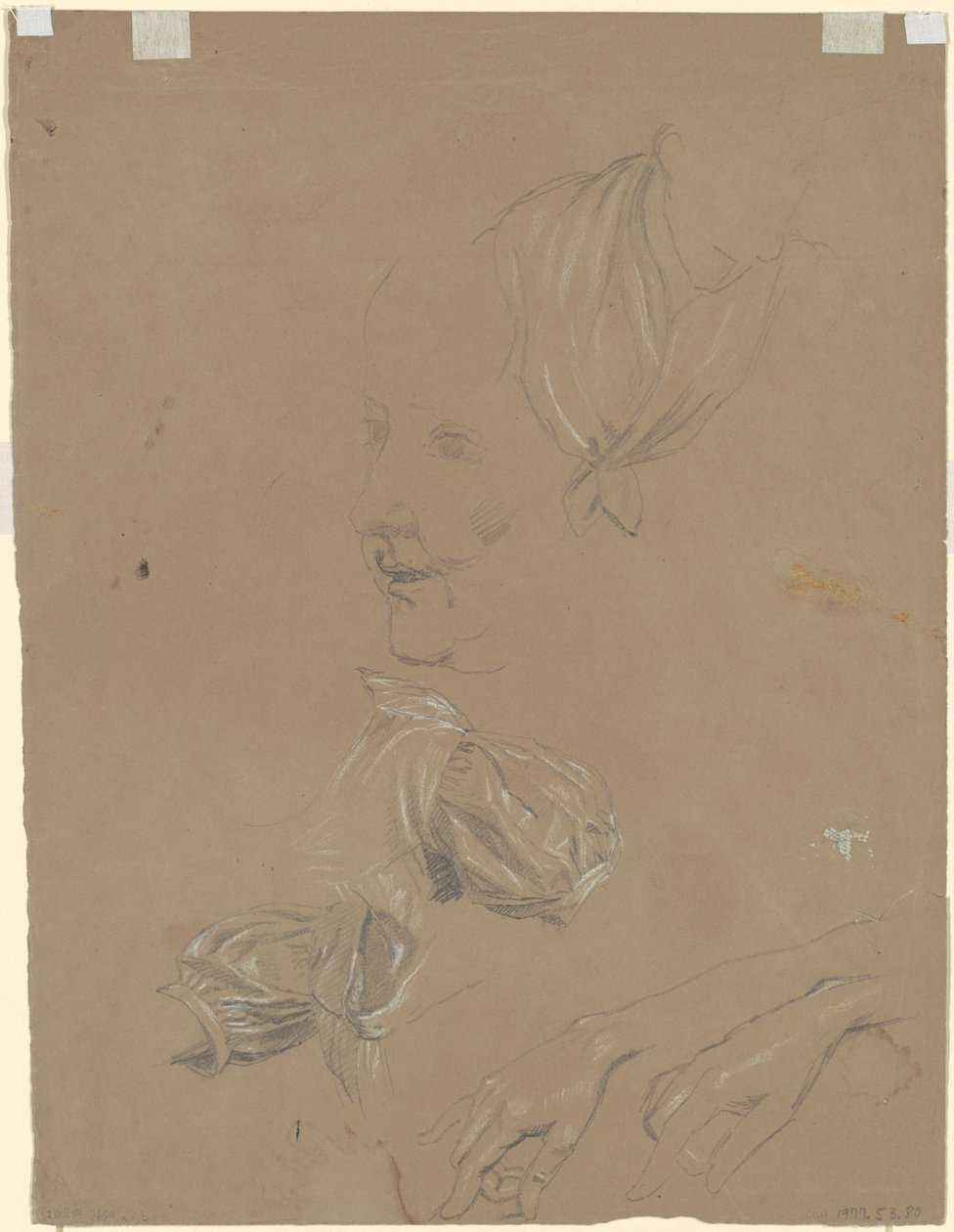 Studies van een vrouw en haar jurk door Jr. Enoch Wood Perry
