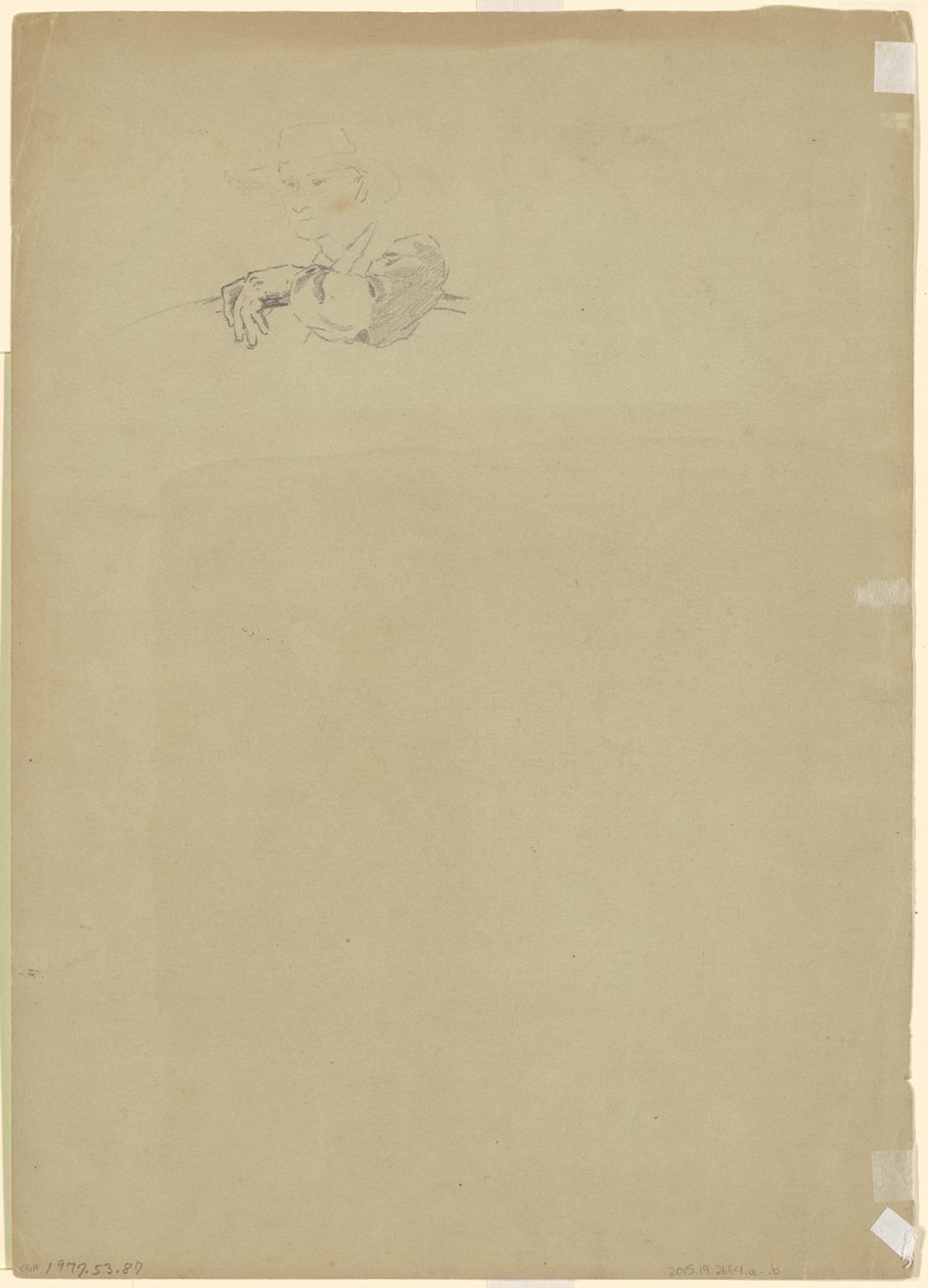 Studie van een Boer door Jr. Enoch Wood Perry