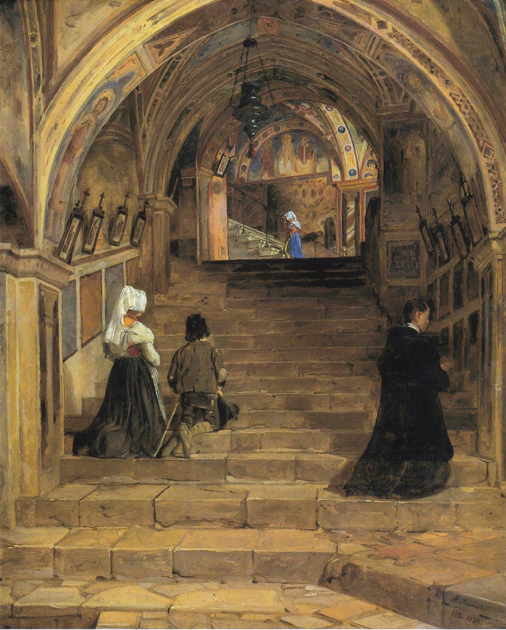 De Scala Santa in het klooster San Benedetto bij Subiaco door Jørgen Roed