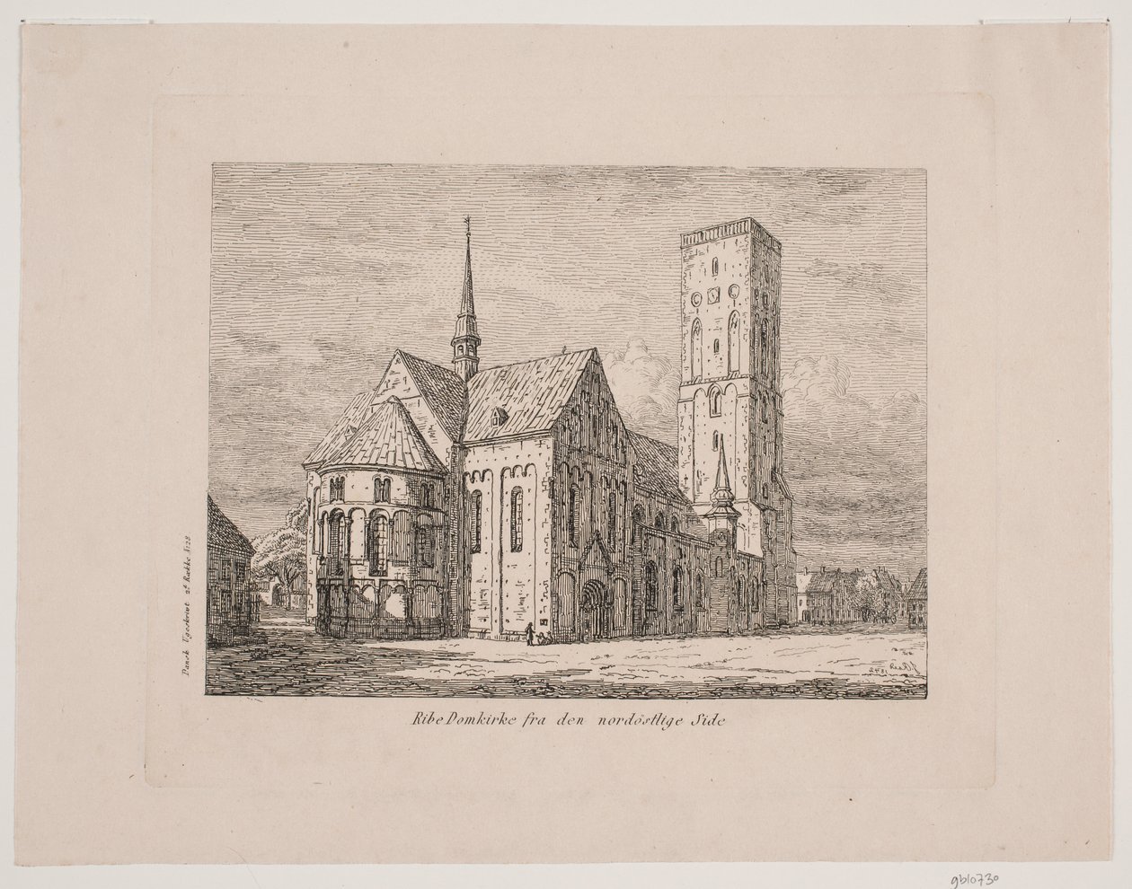 Ribe Kathedraal vanaf de noordoostelijke zijde door Jørgen Roed