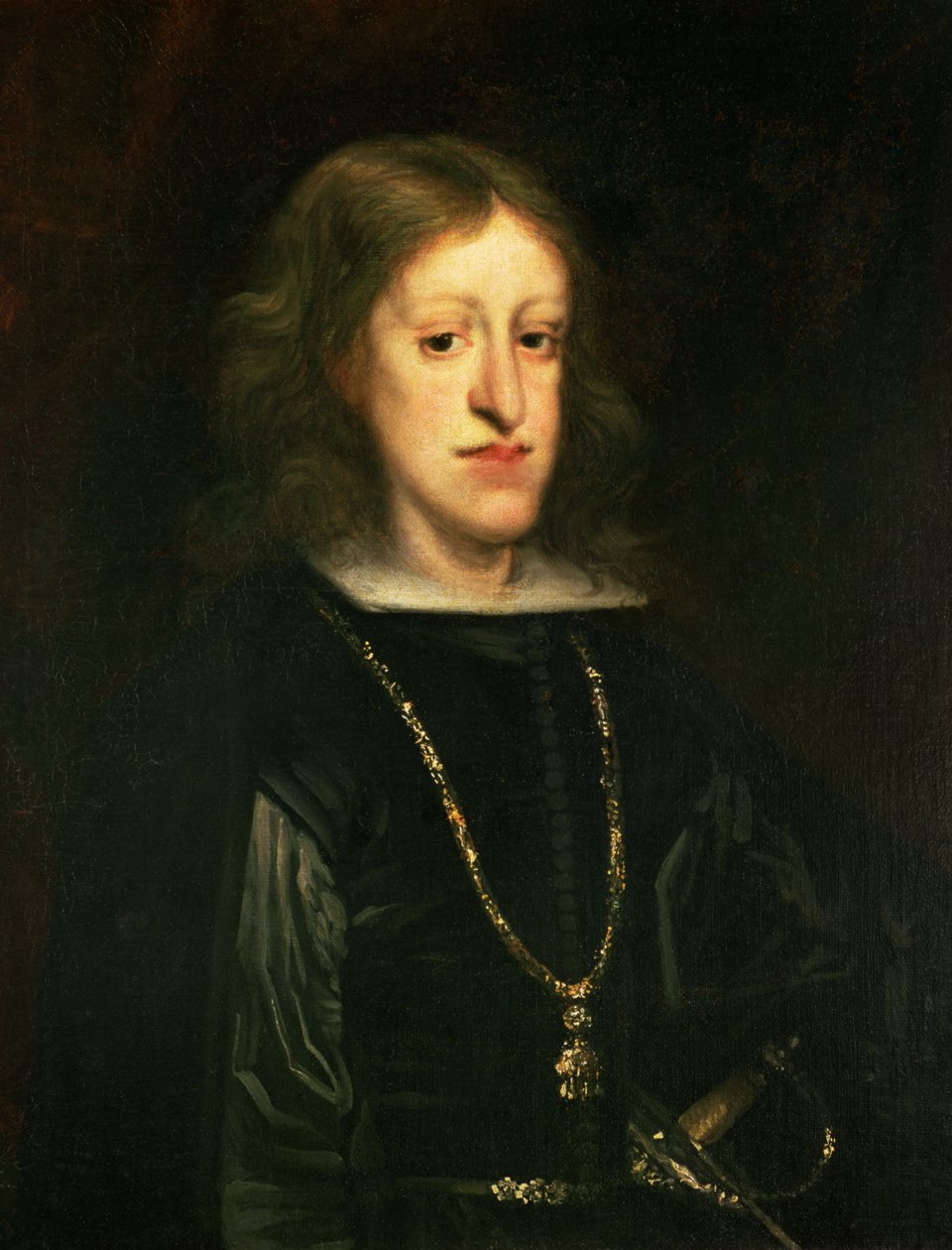 Karel II (1661-1700) van Spanje door Juan Carreño de Miranda
