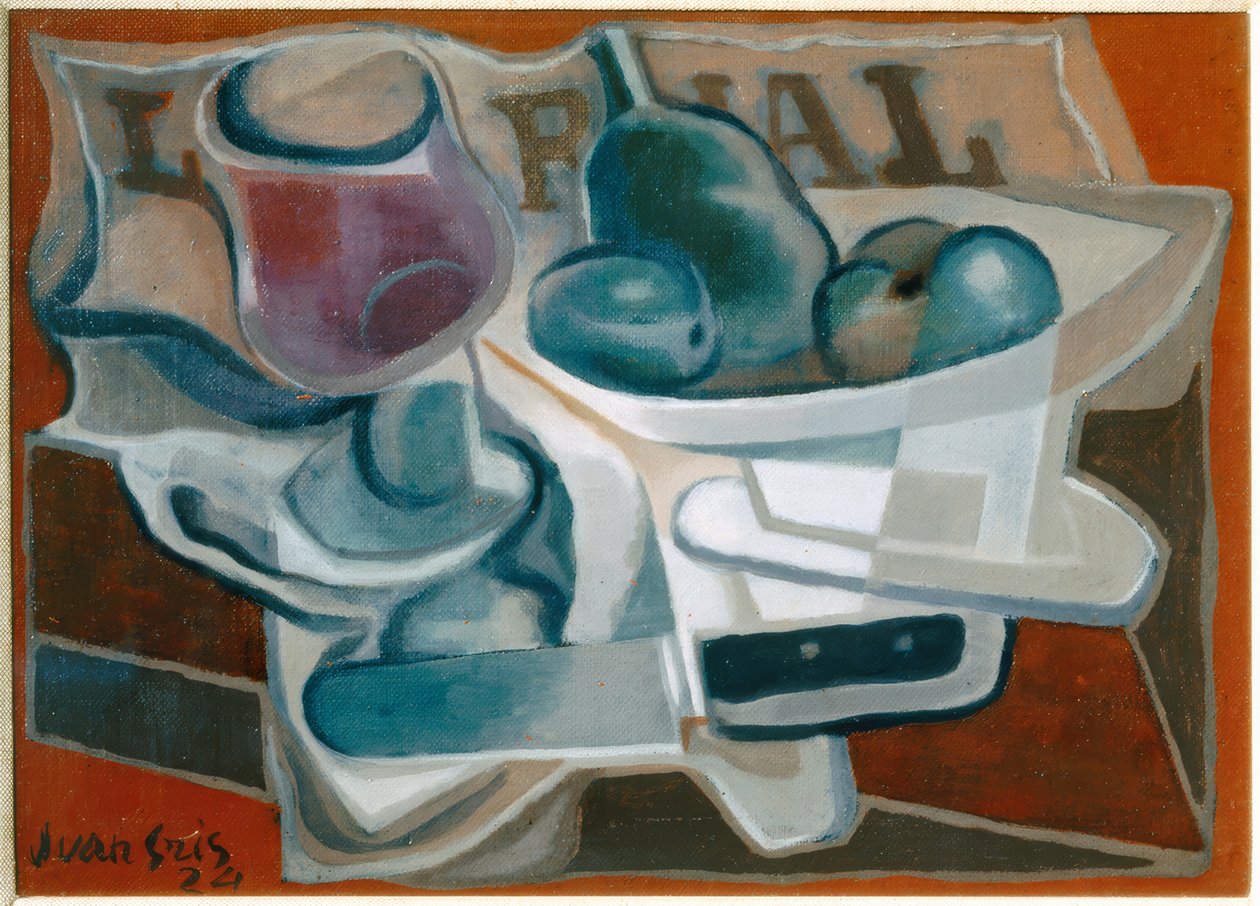 Kom en glas door Juan Gris