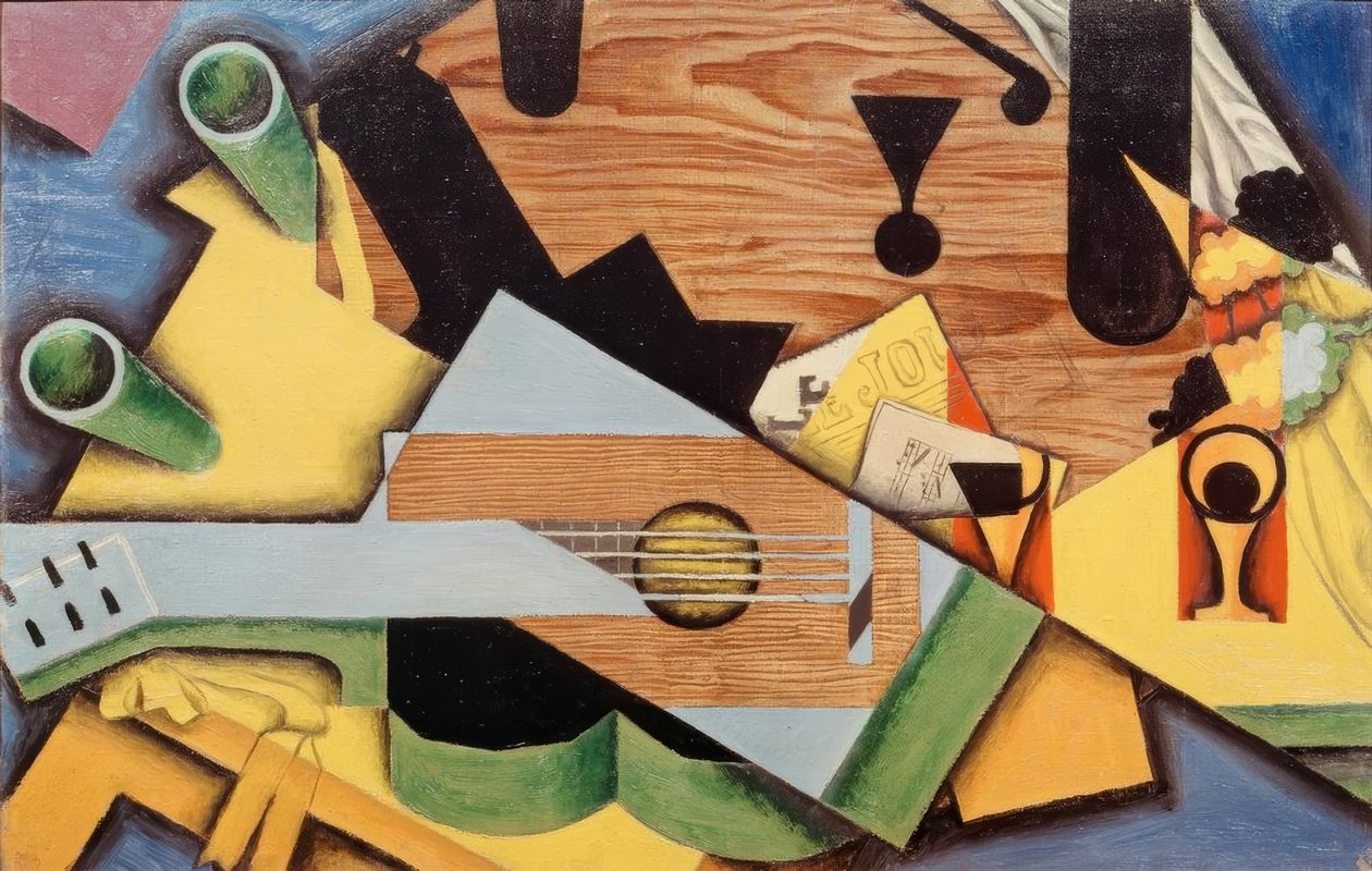 Stilleven met gitaar door Juan Gris