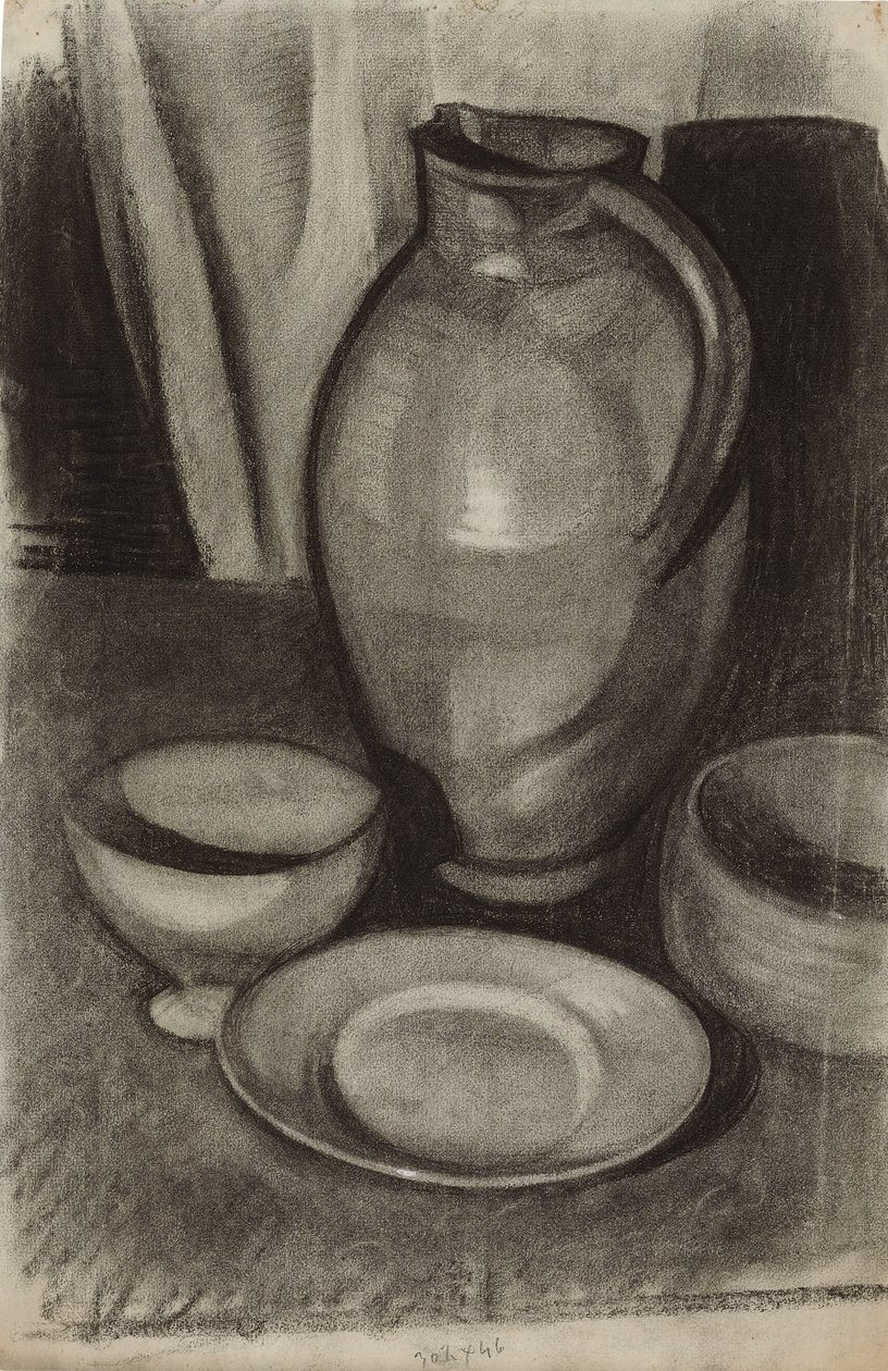 Stilleven met een kruik door Juan Gris