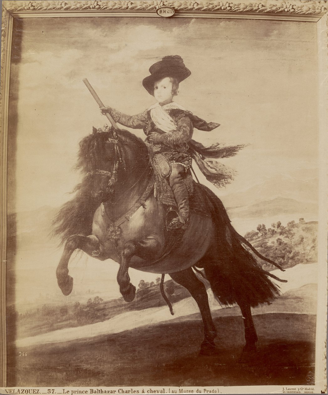 Velazquez. Prins Balthazar Charles te paard (in het Prado Museum) door Juan Laurent