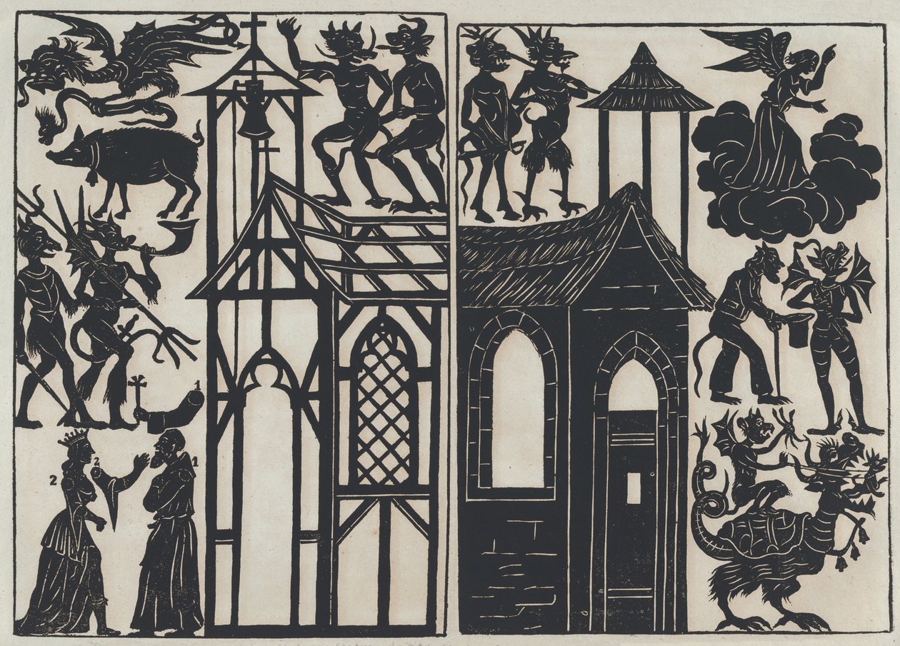 Blad 5 van figuren voor Chinese schaduwpoppen, 1859 door Juan Llorens