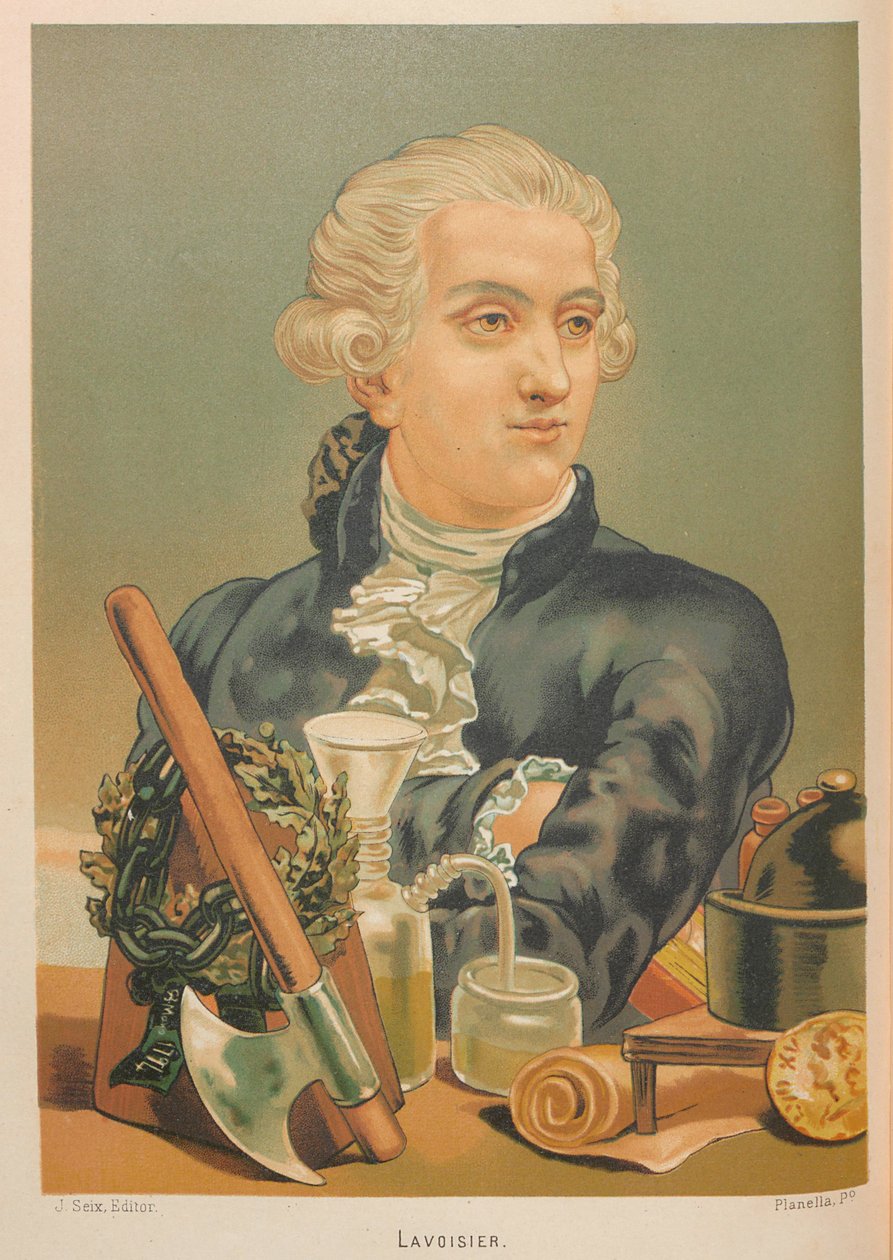 Portret van Antoine-Laurent Lavoisier 1743-1794, 1879 door Juan Planella y Rodríguez