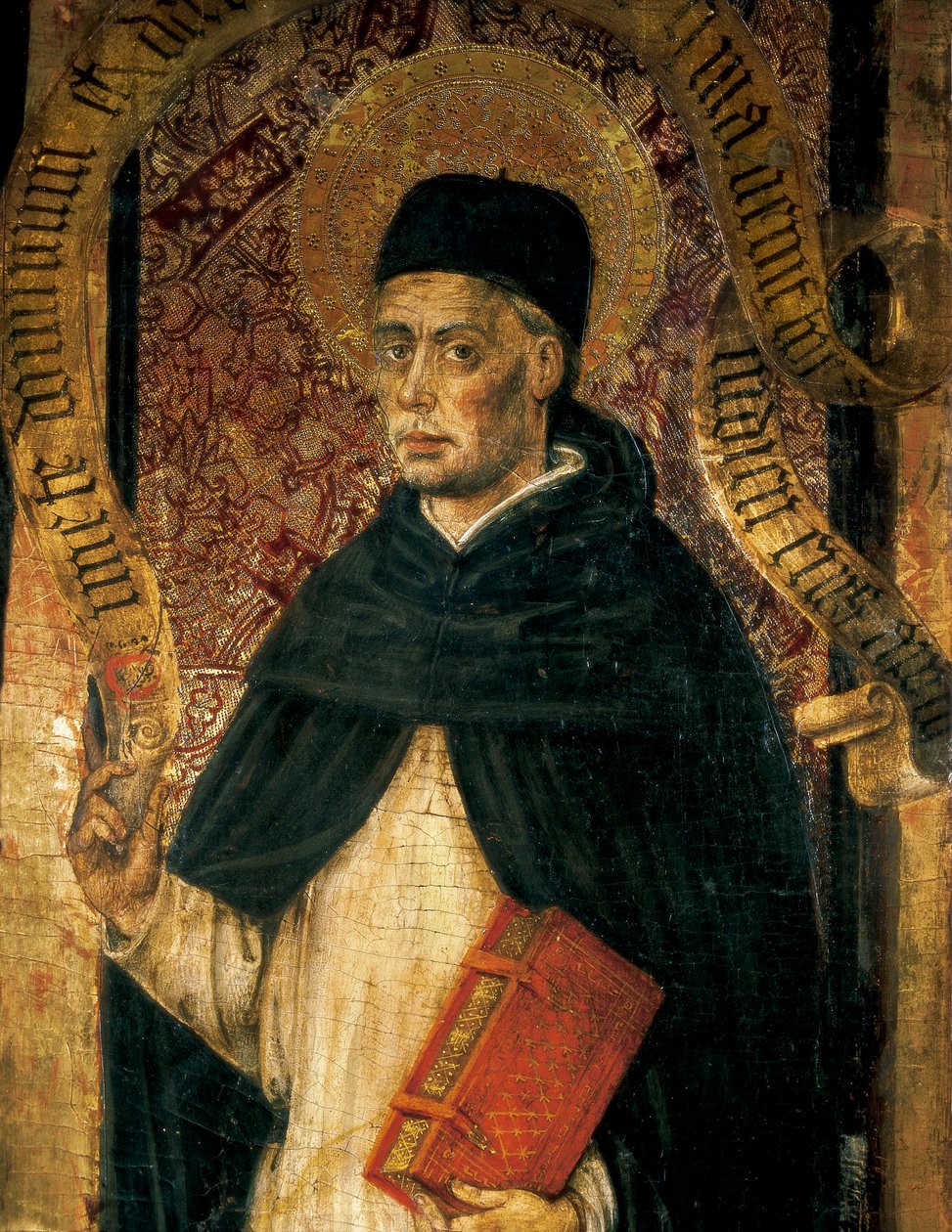 Voorstelling van St. Vincent Ferrer (1350-1419), Dominicaanse priester door Juan Rexach or Reixach