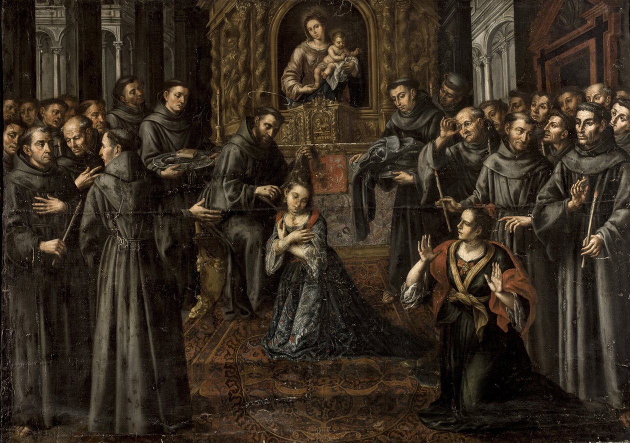 Barok: De professie van Sint Clara door Juan Ruiz Soriano
