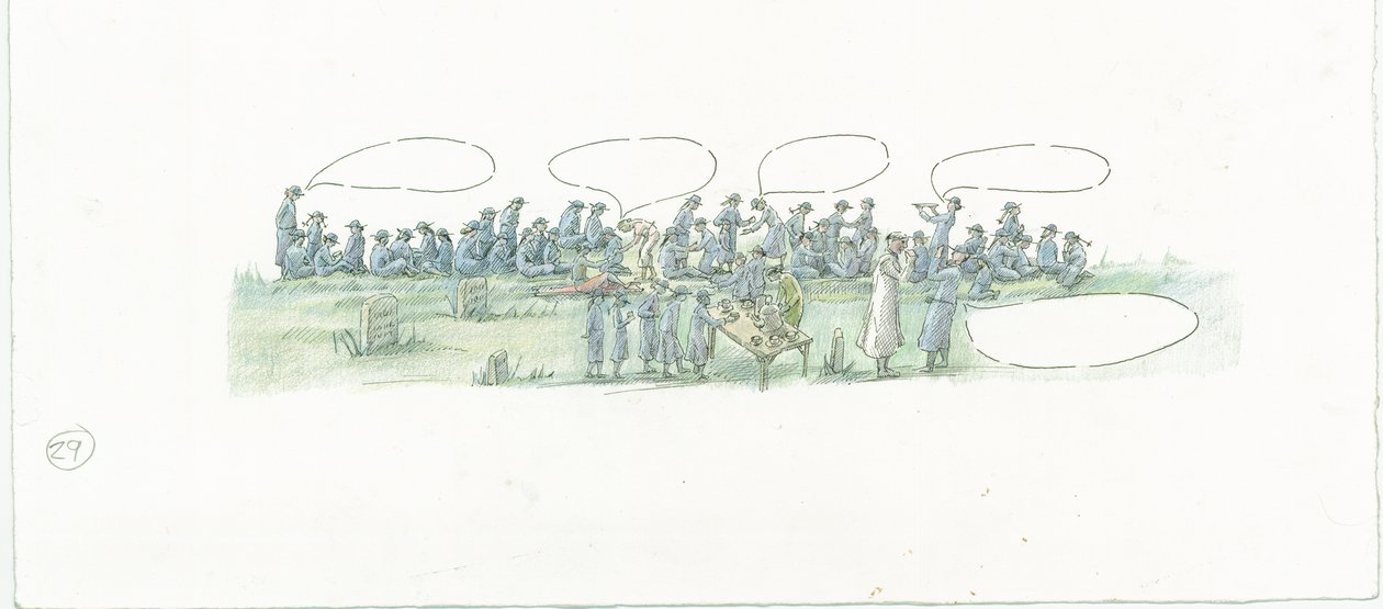 Duitse marinebombardement van Scarborough, North Yorkshire door Judith Dobie