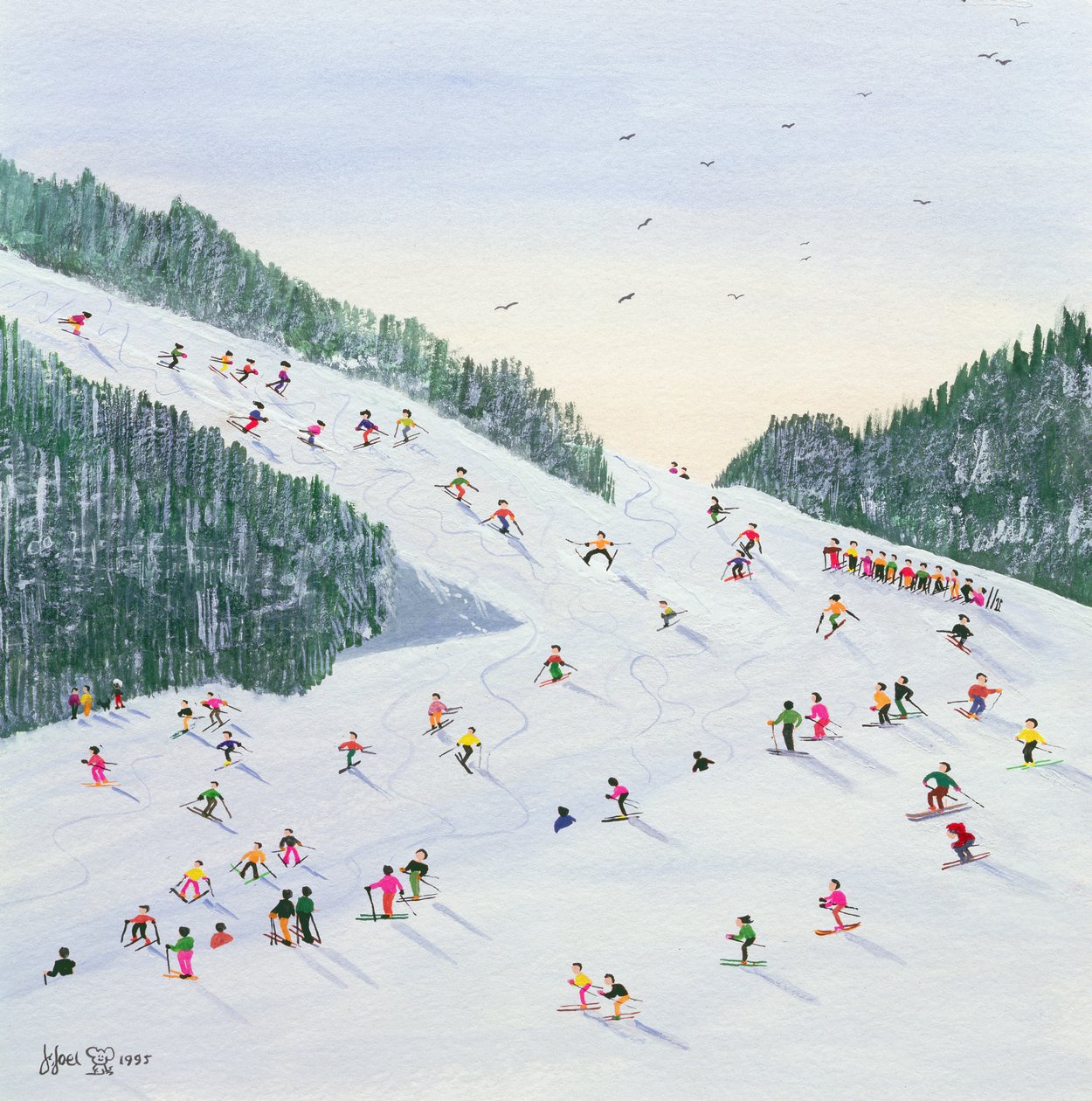 Ski-avond, 1995 door Judy Joel