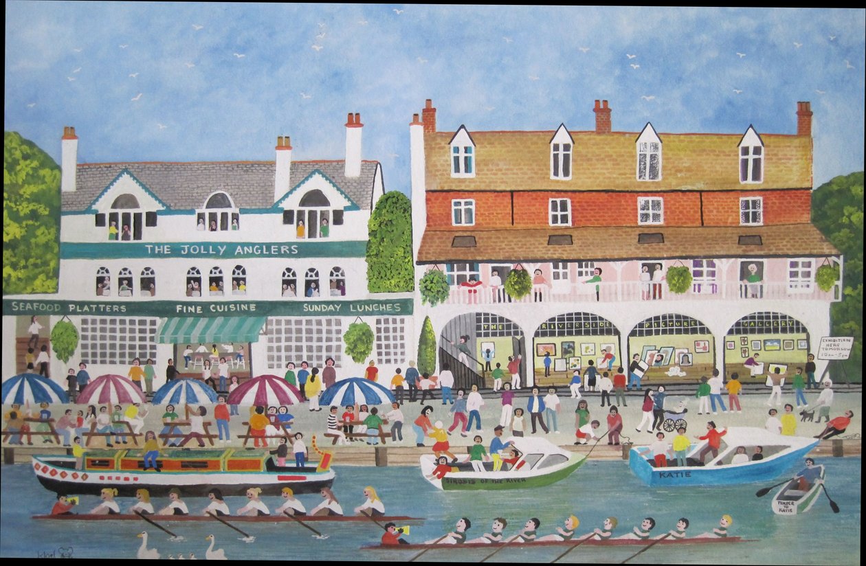 De rivier bij Walton, 2010 door Judy Joel