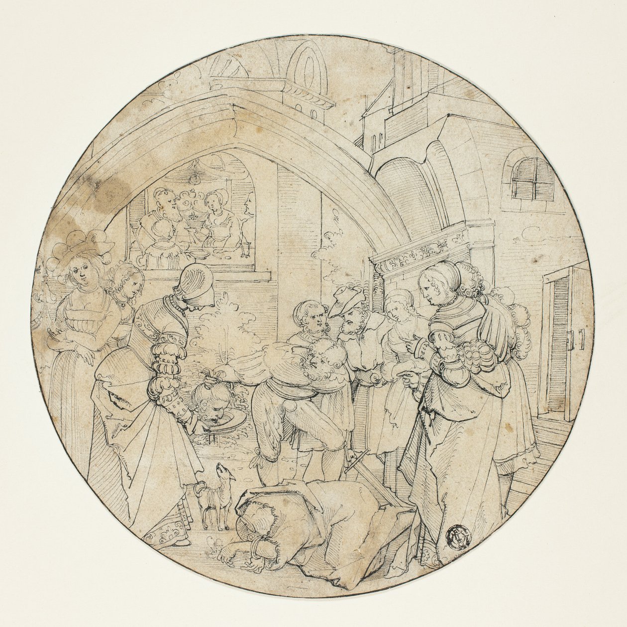 Onthoofding van Johannes de Doper door Jörg Breu the Elder