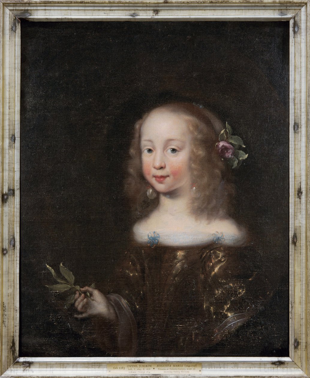 Zweeds: Augusta Maria, 1649-1728, Prinses van Holstein-Gottorp Augusta Maria, 1649-1728, Prinses van Holstein-Gottorp door Jürgen Ovens
