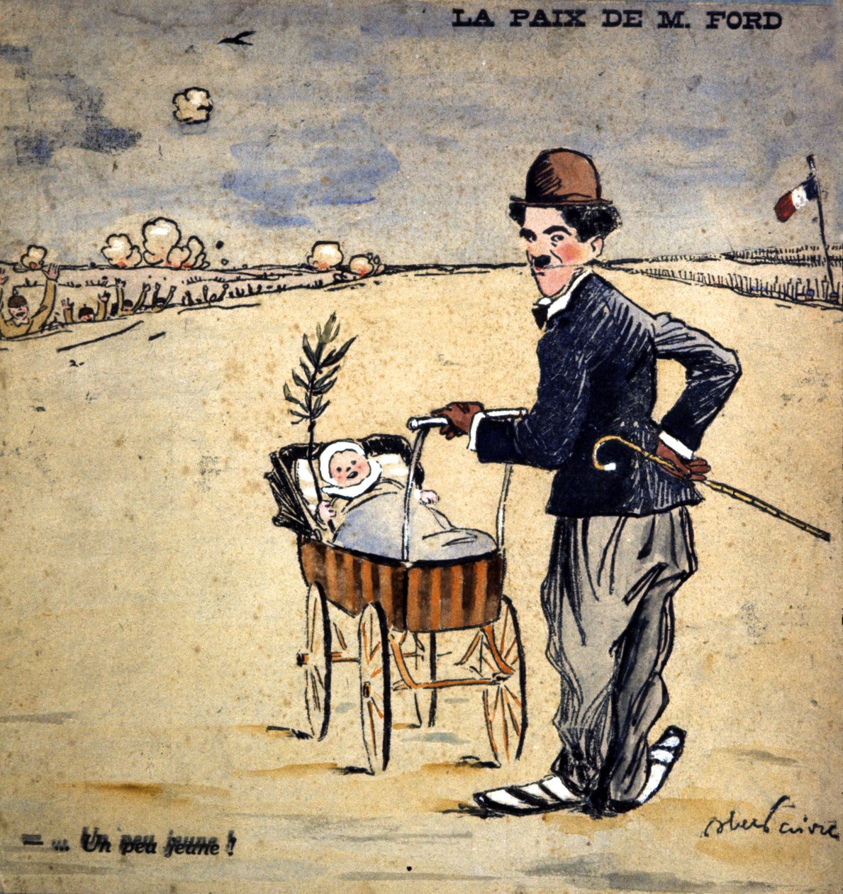 Le Paix de M. Ford, 1917 door Jules Abel Faivre