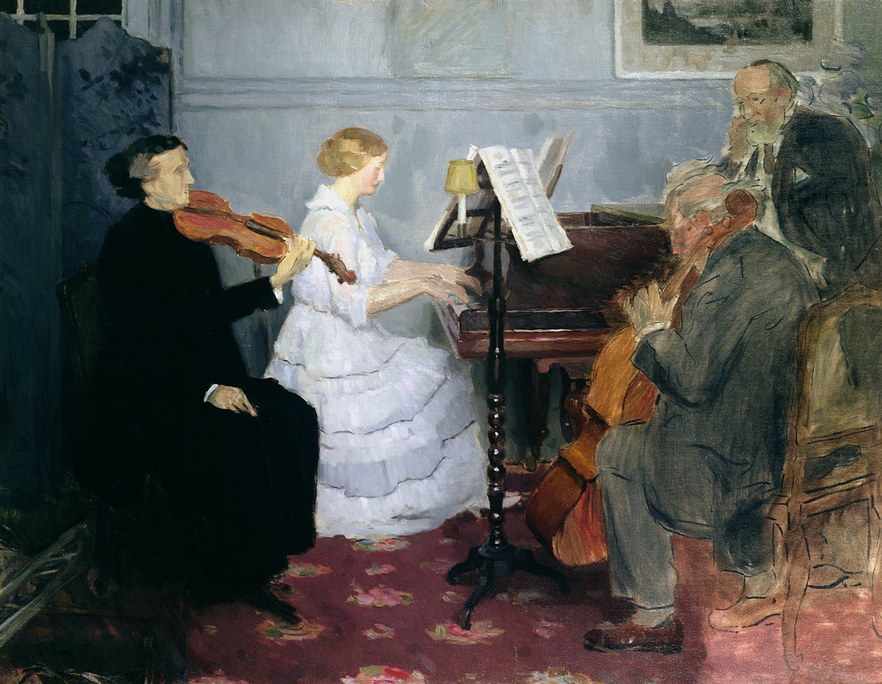 Kamerconcert, c.1885-90 door Jules Alexandre Gruen or Grun