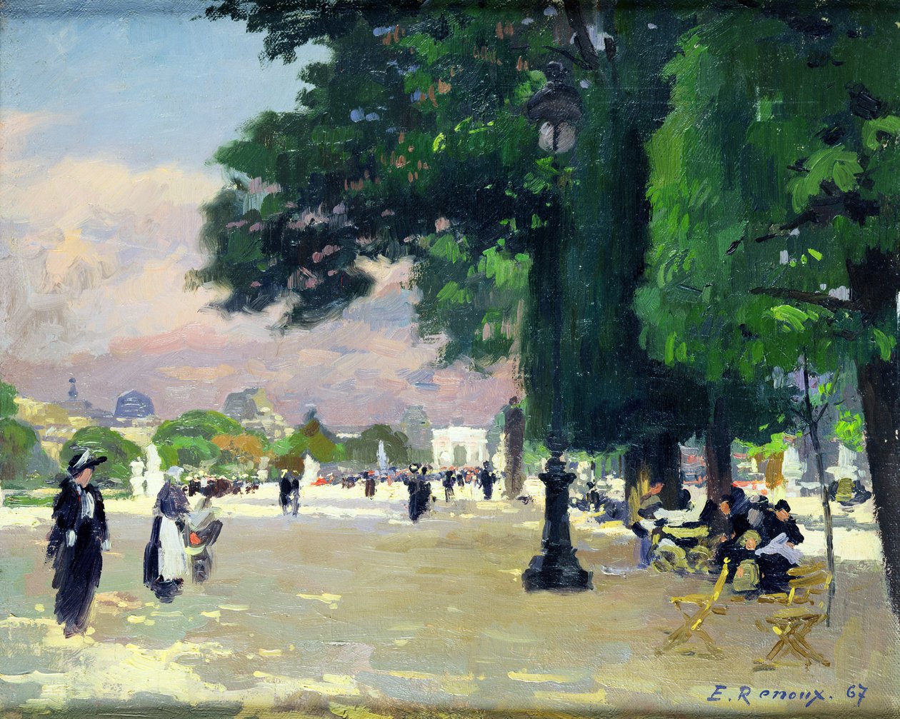 De Tuilerieën door Jules Ernest Renoux